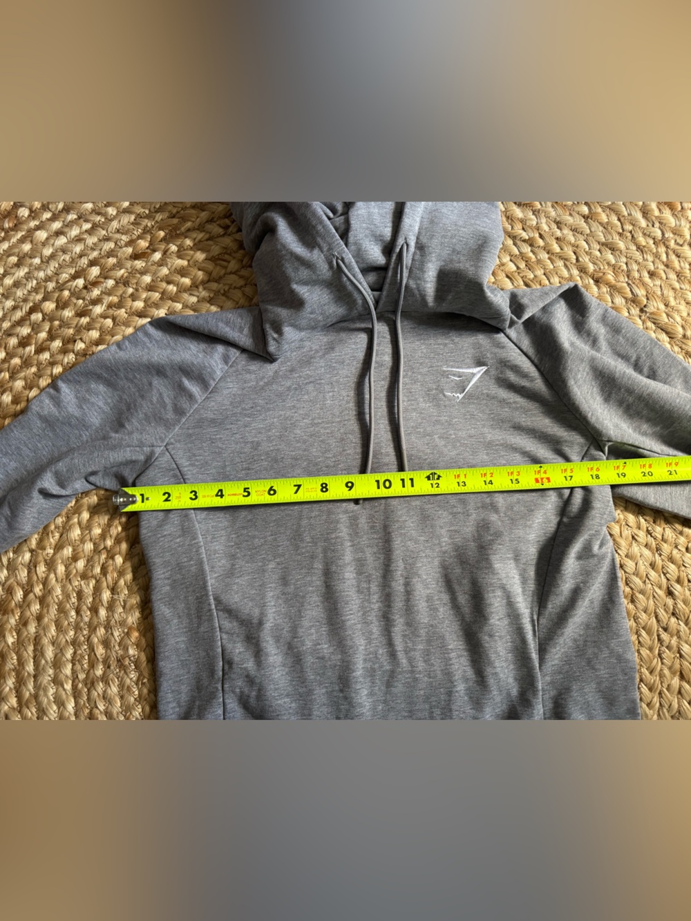 Gymshark Pullover Hoodie Women’s Small Heather Gray Athletic Athleisure Sweater - Picture 8 of 9